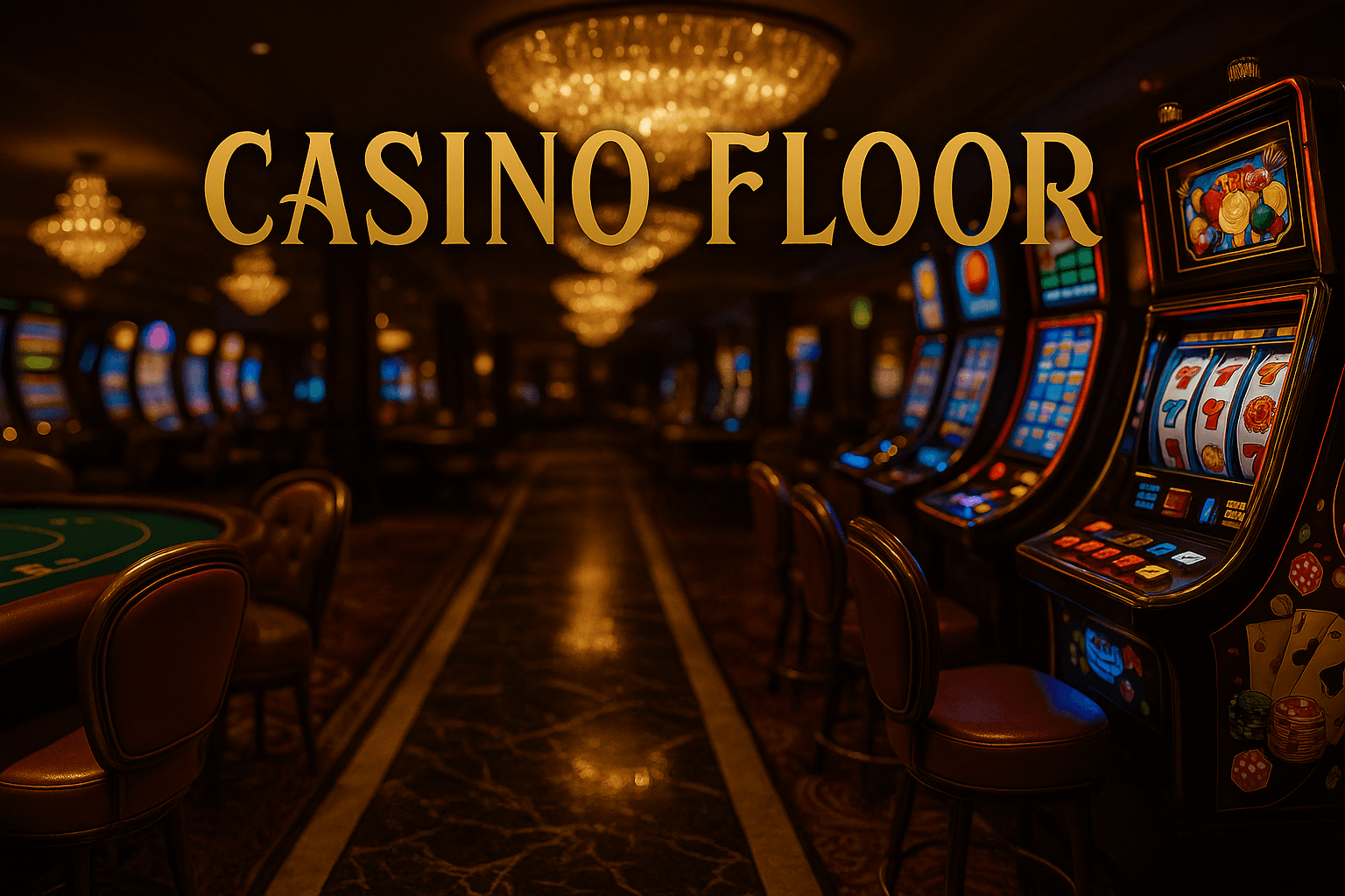Base Gold Rush casino floor
