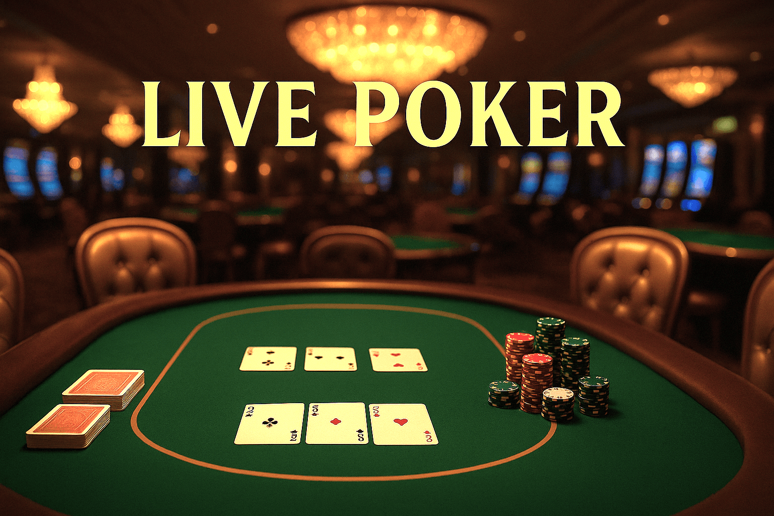 Live Poker Room at Base Gold Rush